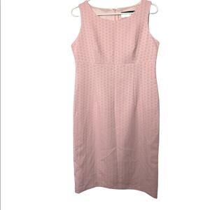 Black Label By Evan Picone Tutu  Pink Sleeveless Sheath Dress Sz 6